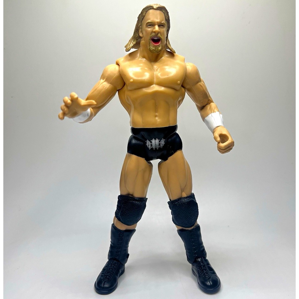 WWE Triple H Figure Jakks Ruthless Aggression Black Trunks Titantron